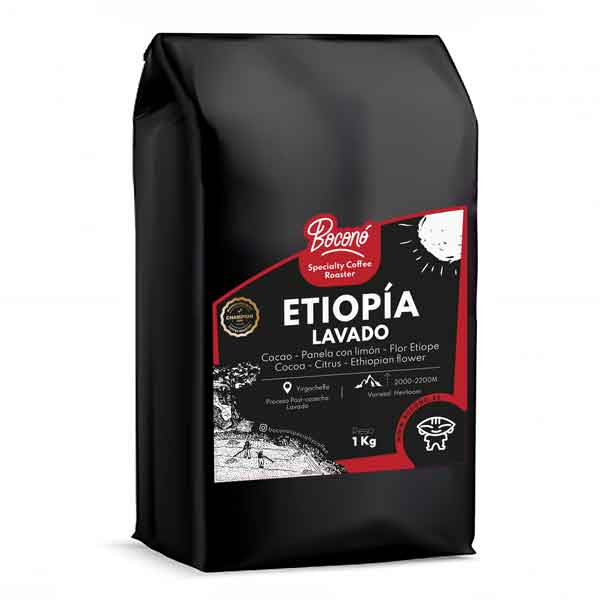 Café de Etiopía Sidamo Heirloom Lavado 1Kg