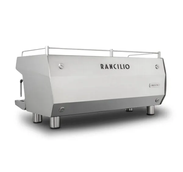 MAQUINA DE CAFE ESPRESSO INVICTA DE RANCILIO INOX 3 GRUPOS ATRAS