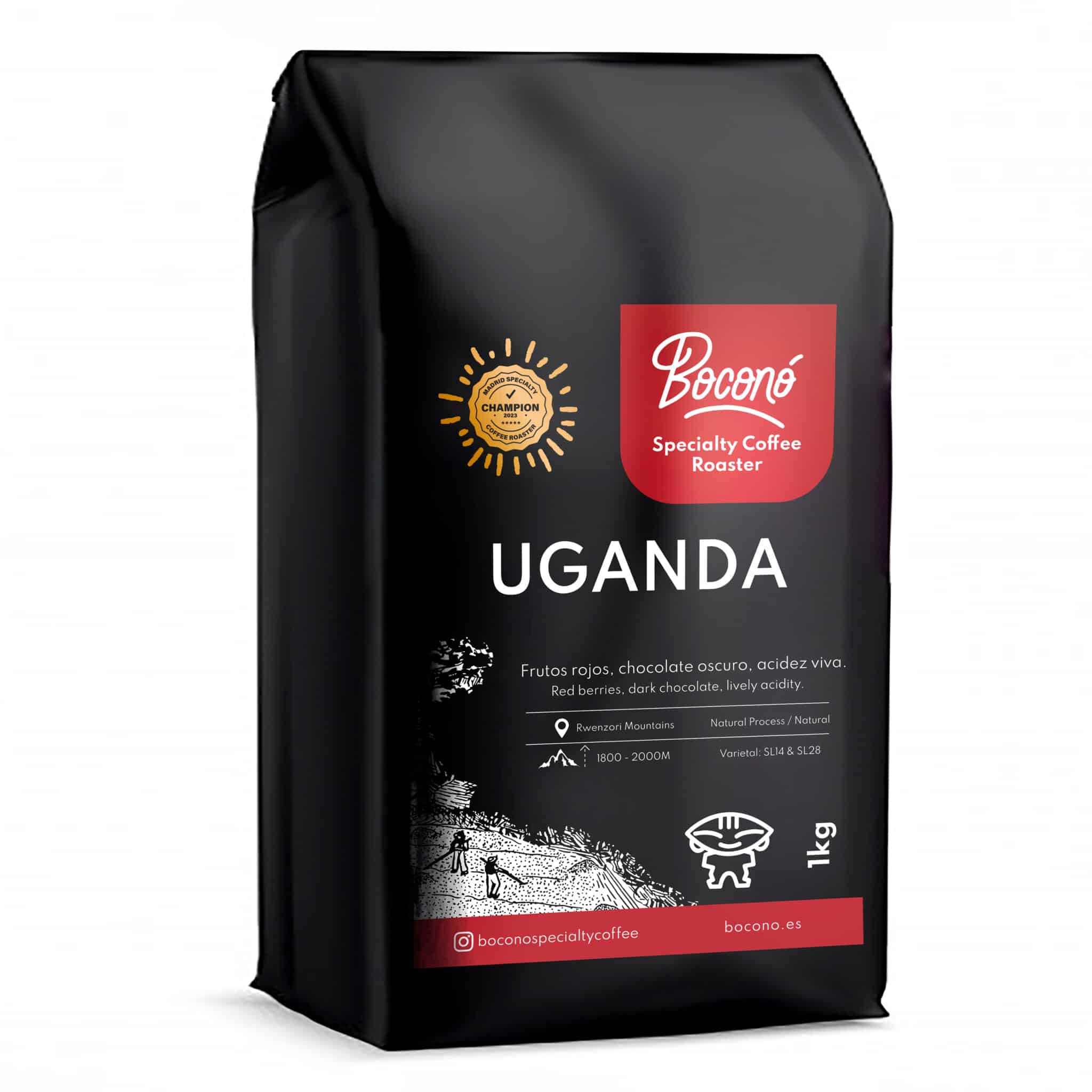Café Uganda 1 kg- Proceso Natural varietal SL14 & SL28