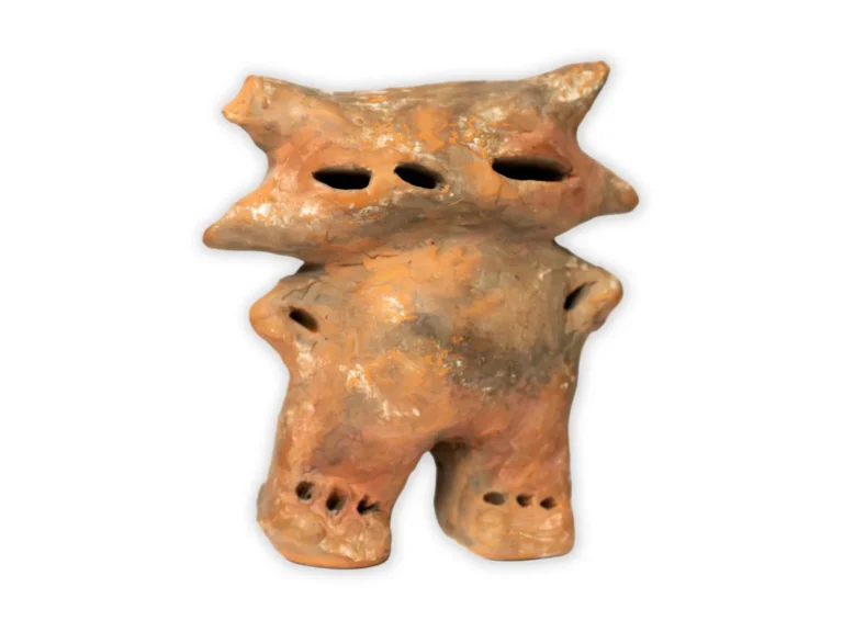 Réplica en cerámica de la diosa Icaque, la figura de los cuicas de Trujillo que inspira el isotipo de Boconó